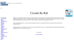 Desktop Screenshot of crystalsbyrob.com
